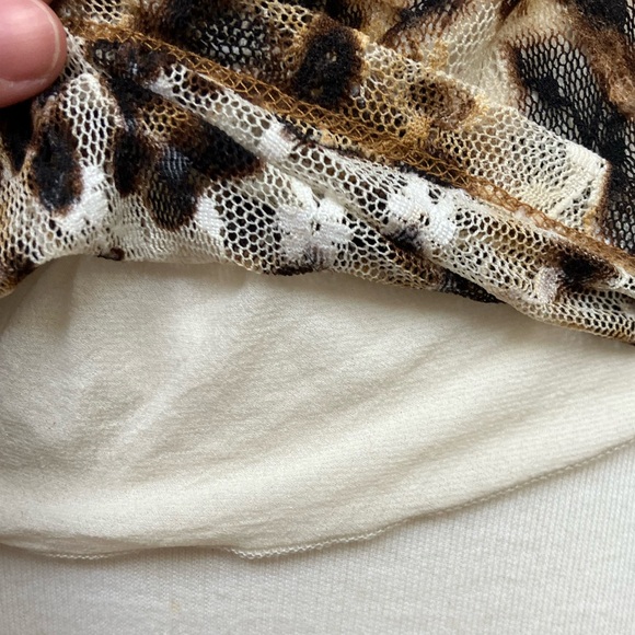 VINTAGE Y2K Entier Classiques Animal Print Sleeveless Stretch Top Women’s Small - Picture 4 of 7